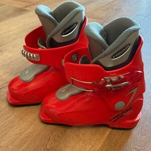 HEAD Kids Red and Gray Snow Boots